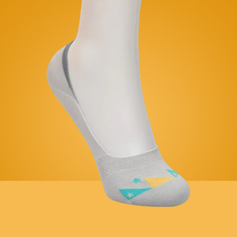 5 Packs Unique Style Premium Cotton No Show Ankle Socks