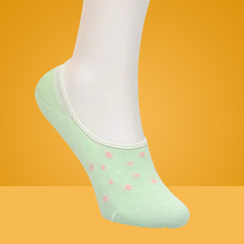 5 Packs Splash Design Premium Cotton No Show Ankle Socks