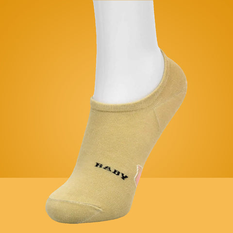 5 Packs Baby Title Design Premium Cotton No Show Ankle Kids Socks