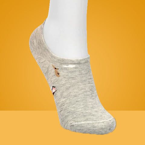 5 Packs Escentric Design Premium Cotton No Show Ankle Socks