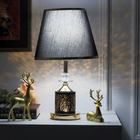 Mid Century Geometric Cut Out Table Lamp