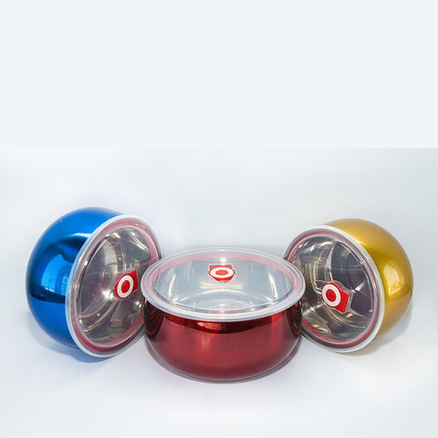 3Pcs High-Grade Stainless Steel Bowls