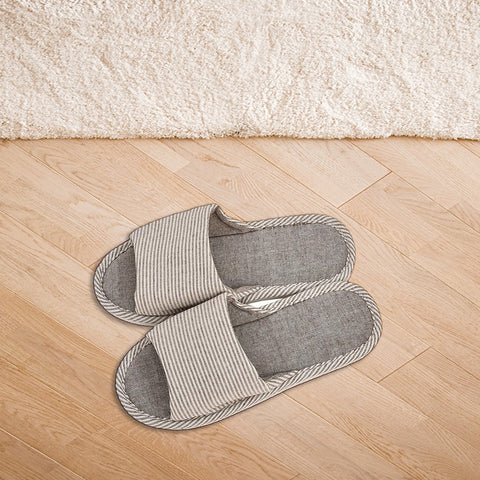 Grey line- Unique Soft Sole Slippers