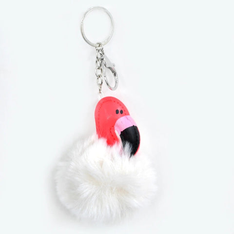 Keychain- Fluffy Ball Hanging