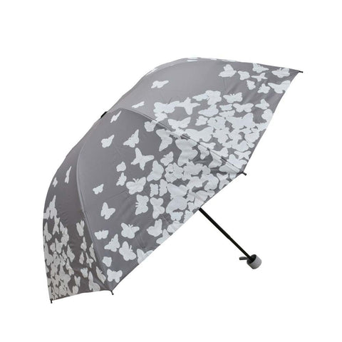 Dark Grey Water Rain Induced Color Changing Umbrella