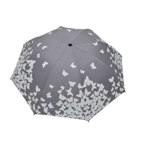 Dark Grey Water Rain Induced Color Changing Umbrella