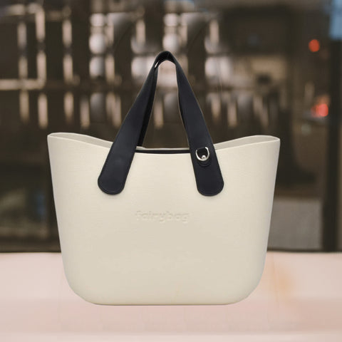 White Silicone Tote Ladies Bag