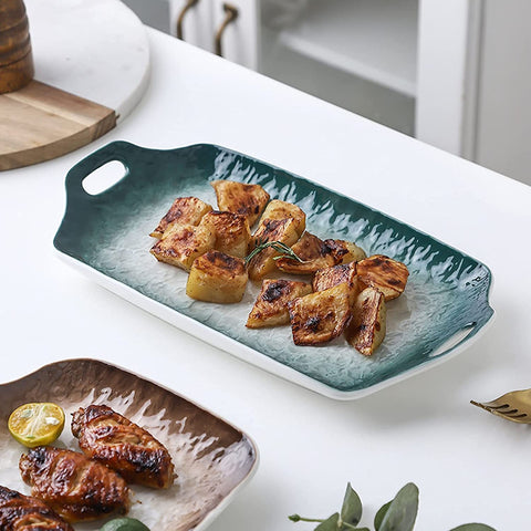 Aqua Long Tray Gradient Stone