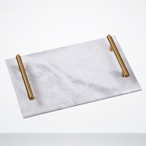 Natural Rectangular Marble Tray