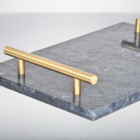 Dark Grey Marble Tray