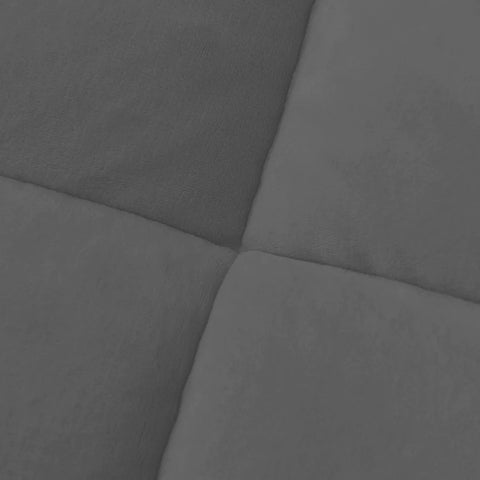 Charcoal Quilted Fleece Sherpa Comforter