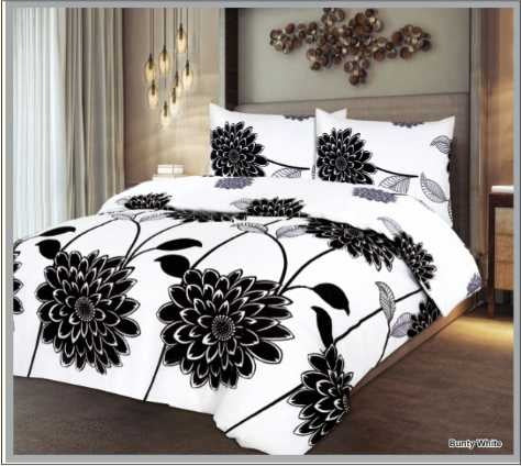 Bunty White Soft Satin  Bedsheet