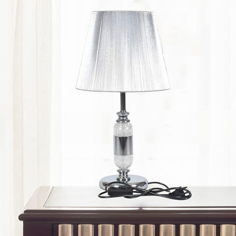 Silver Capsule Table Lamp