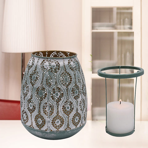 Metallic Vase Candle Holder