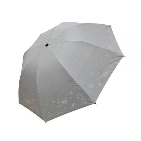 Light Grey Water Induced Color Changing Umbrella