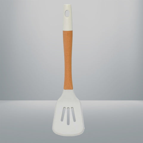 Bamboo Wood Silicone Turning Spatula