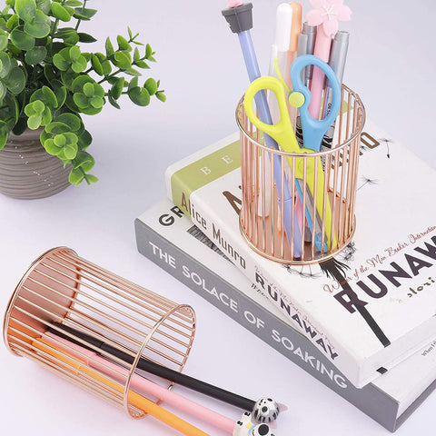 Round Stationery Holder Shiny