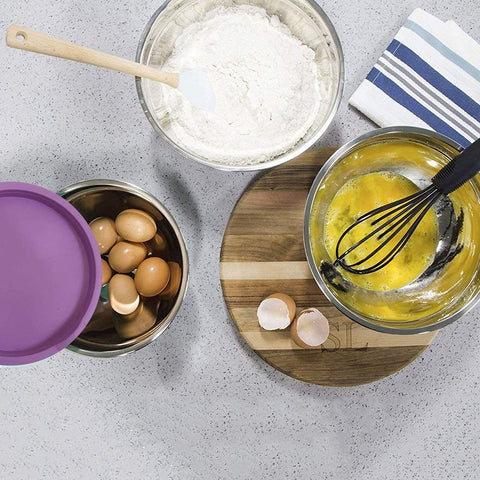 5Pcs Multicolor Stainless Steel Bowls