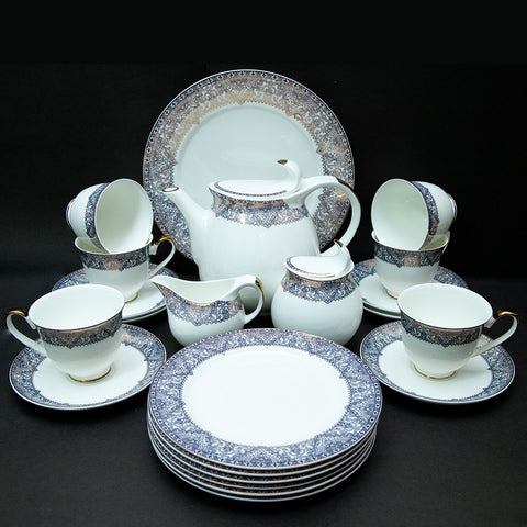 24Pcs Royal Bone China Tea Set