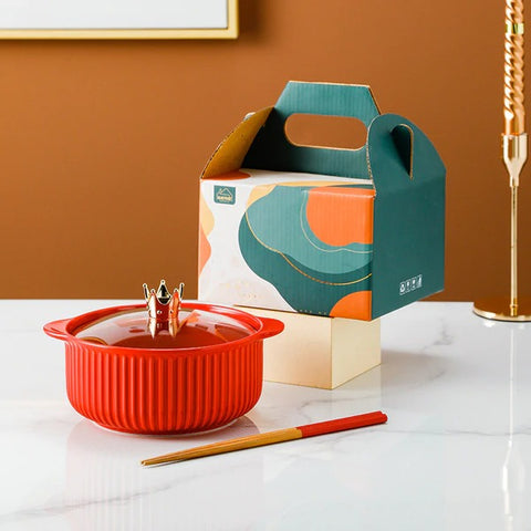 Classic Ceramic Bowl With Lid