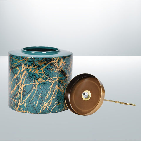 Pine Green Fancy Ceramic Vase