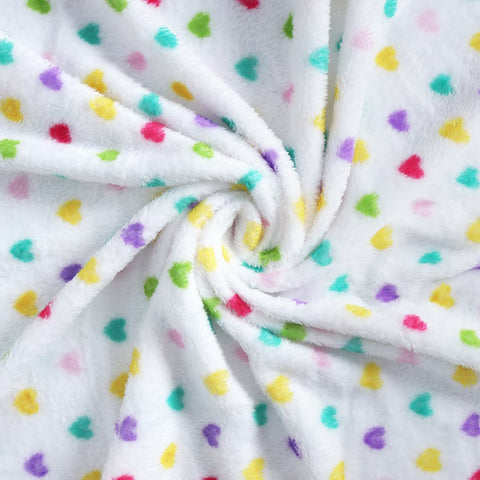 Fleece Snugy Heart Draft Baby Blanket With Stuffed Toy