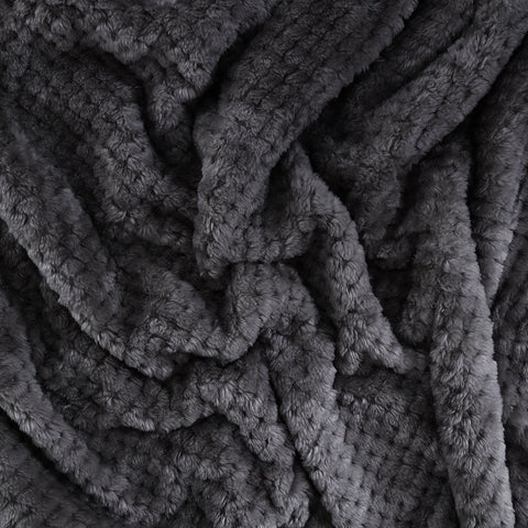 Lavish Fleece Sherpa Pearl Grey Baby Blanket