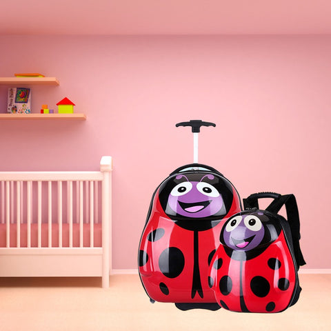 Lady Bug Kids Trolley Bag
