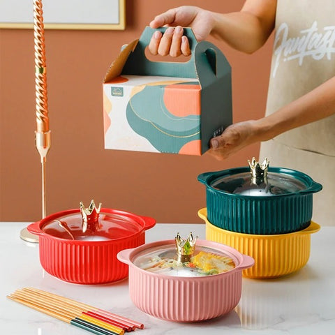 Classic Ceramic Bowl With Lid