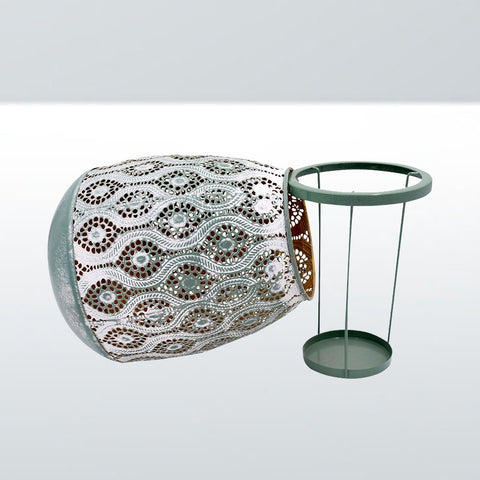 Metallic Vase Candle Holder