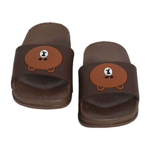 Big Animal Face Kids Slippers