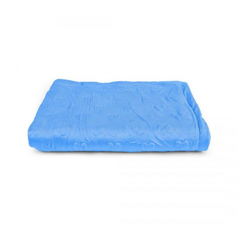 Blue Soft Heart Design Baby Blanket