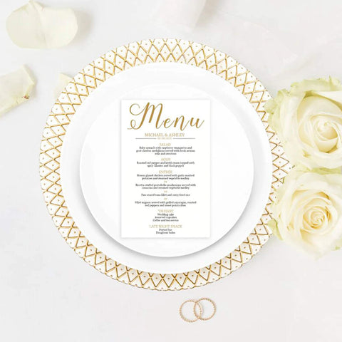 Gold Chic Charger Plate