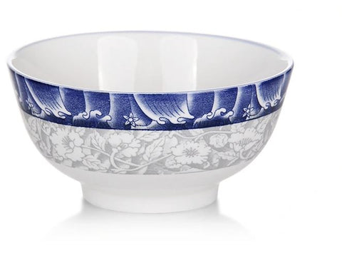 3Pcs Blue Ceramic Serving Bowls