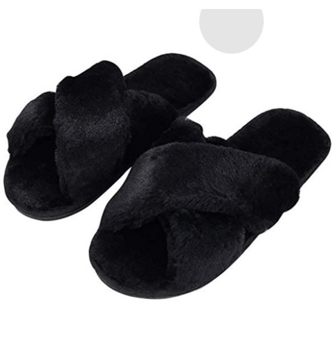 Classic Faux Fur Fluffy Flip Flop Slipper