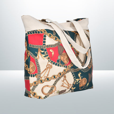 Green Ladies Chain Tote Shoulder Bag