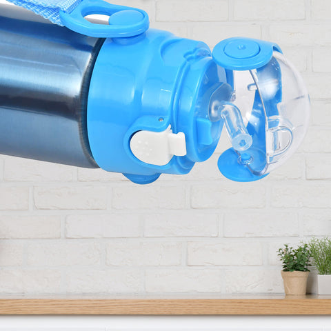 Water Bottle Blue- Cartoon Character Stainless Steel