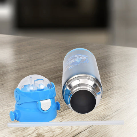 Water Bottle Blue- Cartoon Character Stainless Steel