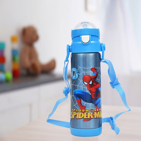 Water Bottle Blue- Cartoon Character Stainless Steel