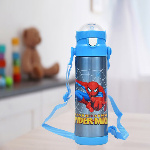 Water Bottle Blue- Cartoon Character Stainless Steel