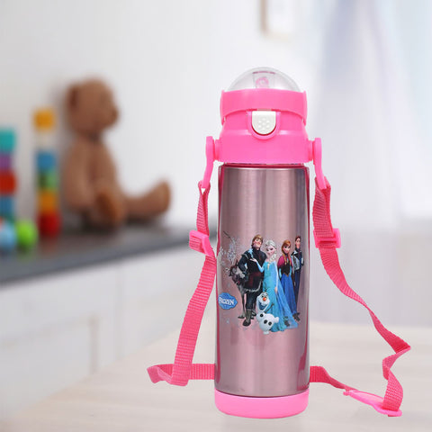 Water Bottle Pink- Cartoon Character Stainless Steel