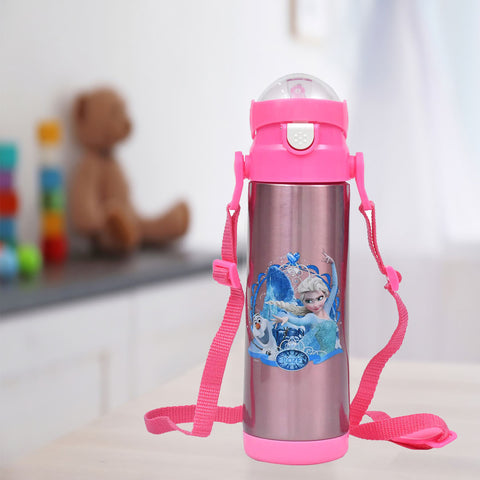Water Bottle Pink- Cartoon Character Stainless Steel
