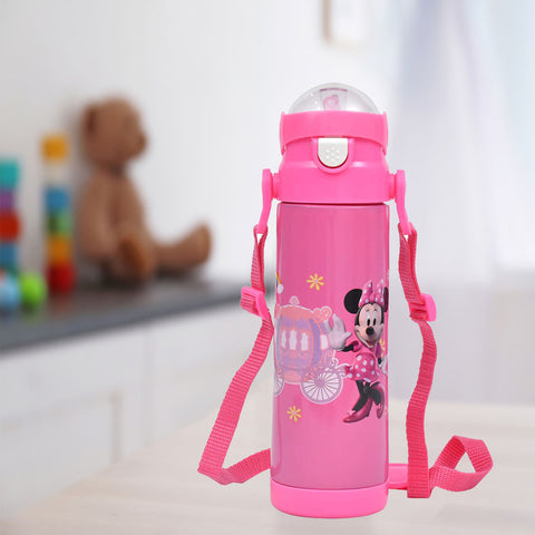 Water Bottle Pink- Cartoon Character Stainless Steel
