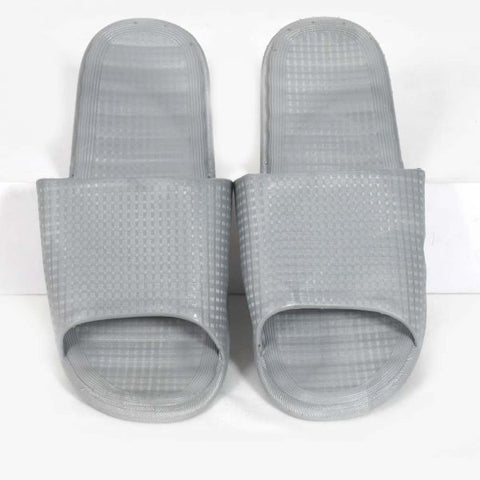 Male-Plain Small Square Design Strap Slippers