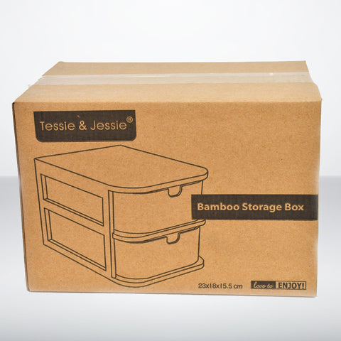 Bamboo Wood Storage Box Tessie And Jessie