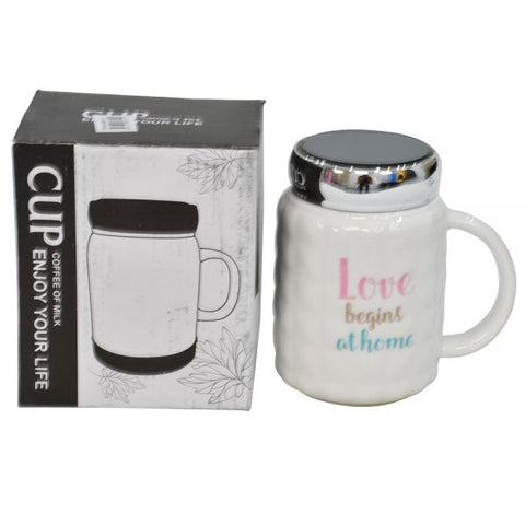 White Stainless Steel Mug