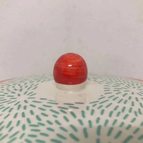 8Pcs Tropical Green Ceramic Soup Set