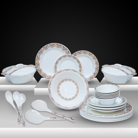 Zig Zag Melamine Dinner Set