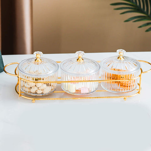 3 Dip Round Compartment Set With Lid