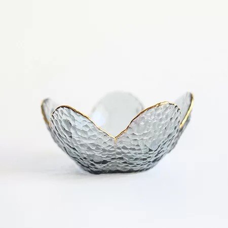 Modern Lily Glass Serving Bowl